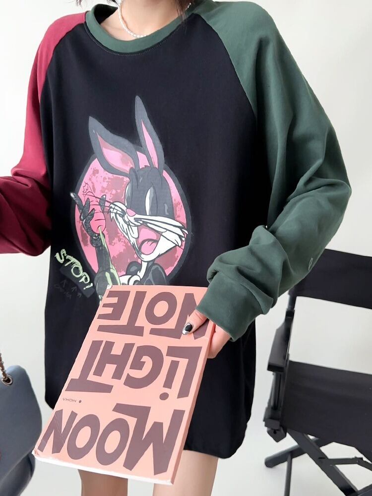 【tops】プリントスウェット T0156