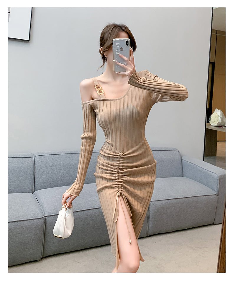 【Dress】ワンショルダーワンピース W13796