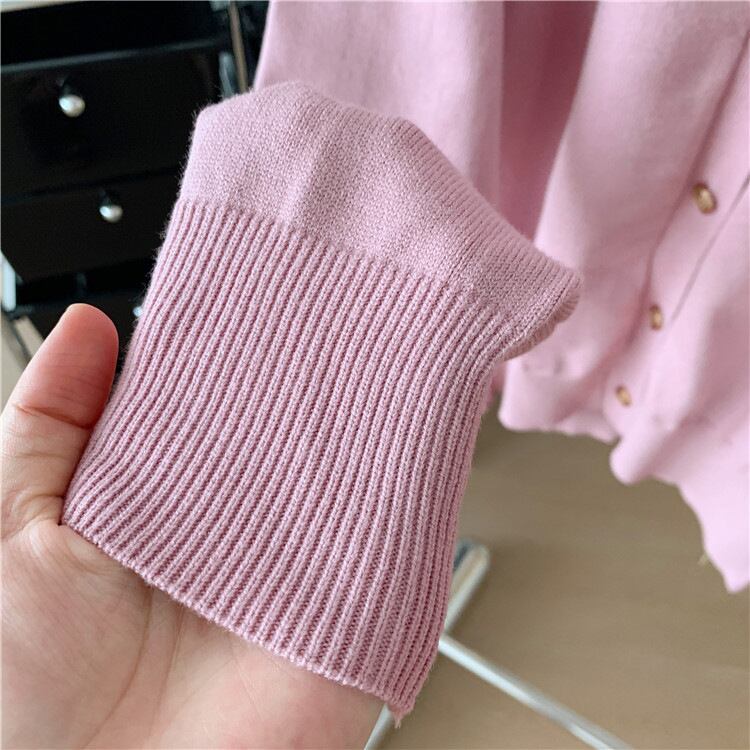 【outer】クルーネックニットカーデ M21435