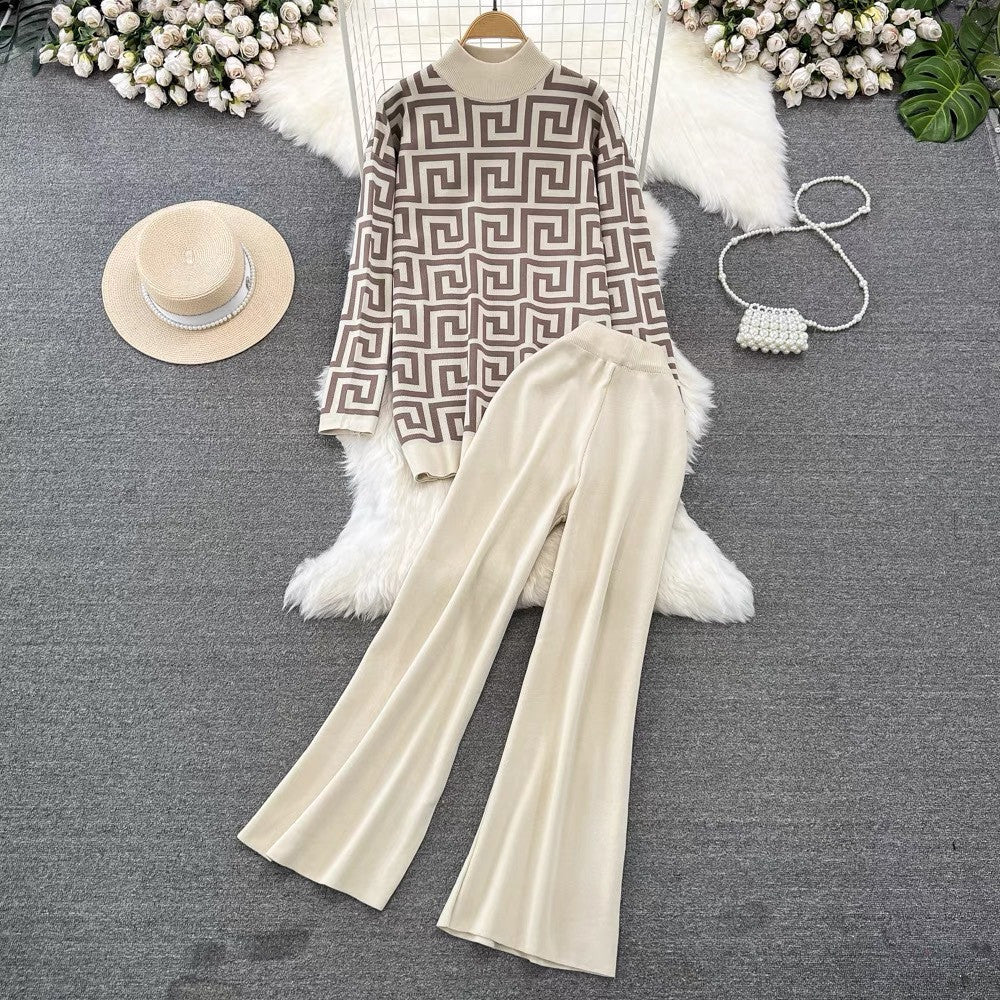 【Set】2点セット セーター+パンツ W13681