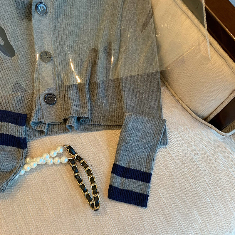 【Outer】Vネックニット W13223