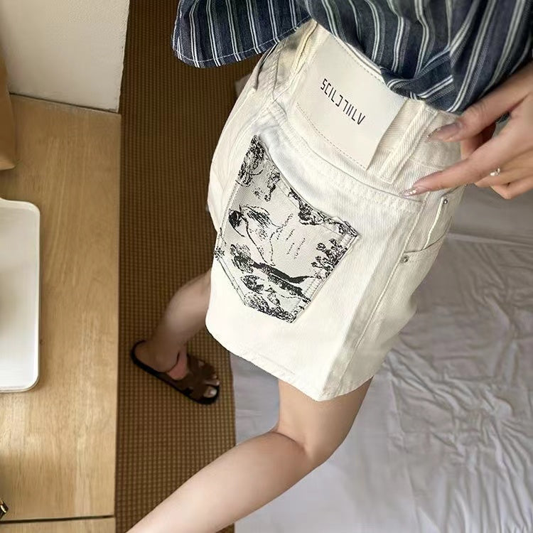 【Bottoms】3色展開ショートパンツ W12006