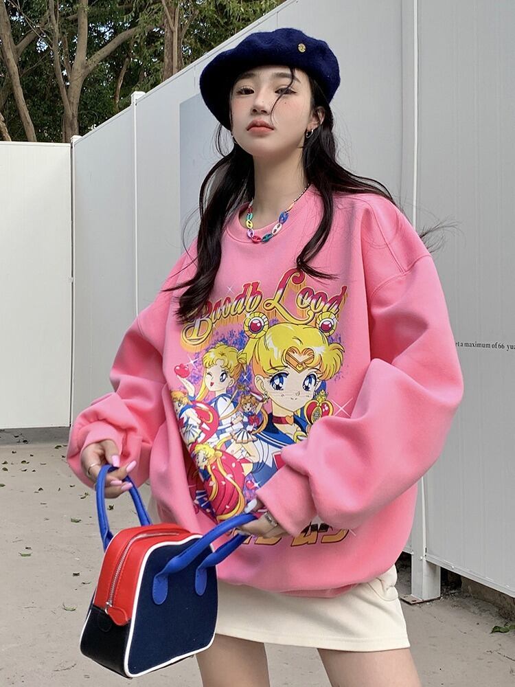 【tops】プリントプルオーバー T0107