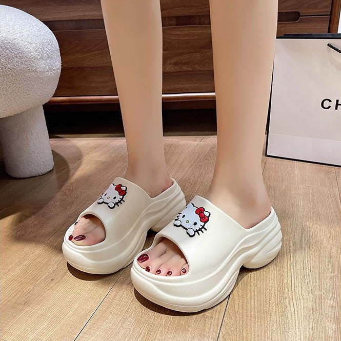 【Shoes】キャラクター美脚厚底スリッパ T01592
