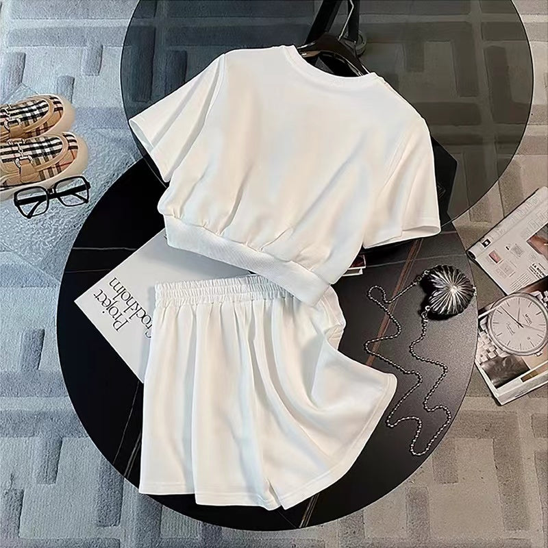 【Set】2点セット Tシャツ + パンツ W12259