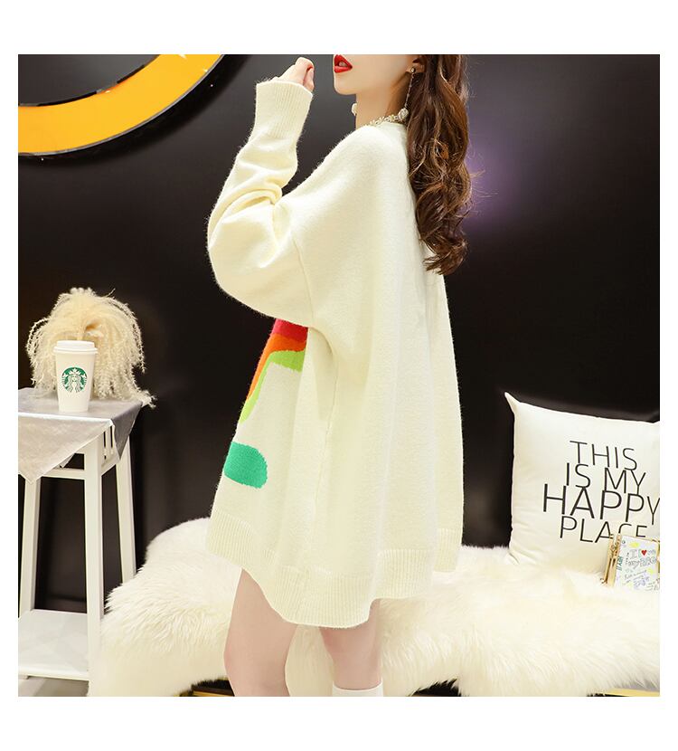 【tops】絶対欲しいスウィートニットセーターゆったり2色