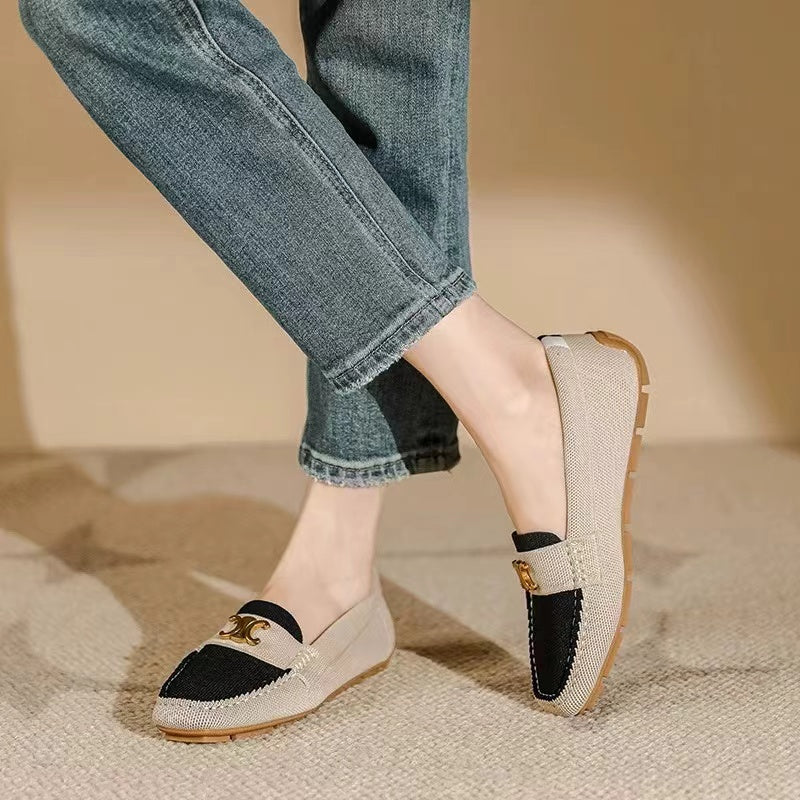 【Shoes】3色展開フラットシューズ W13354