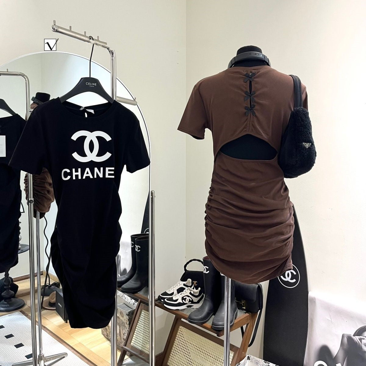 【Dress】2色展開タイトワンピース W12525