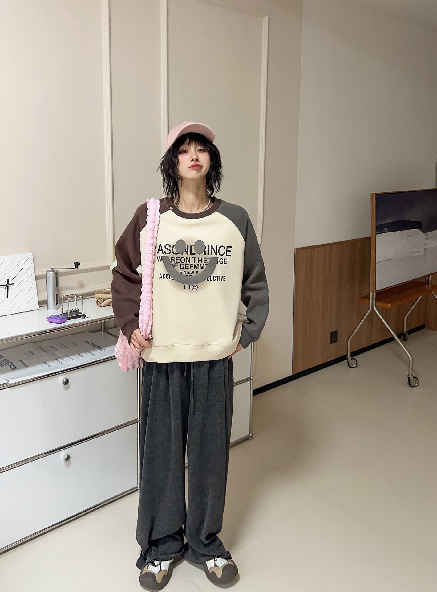 【tops】プリントスウェット W10535