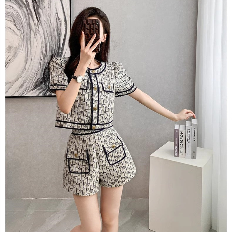 【Set】2点セット Tシャツ + パンツ W12265