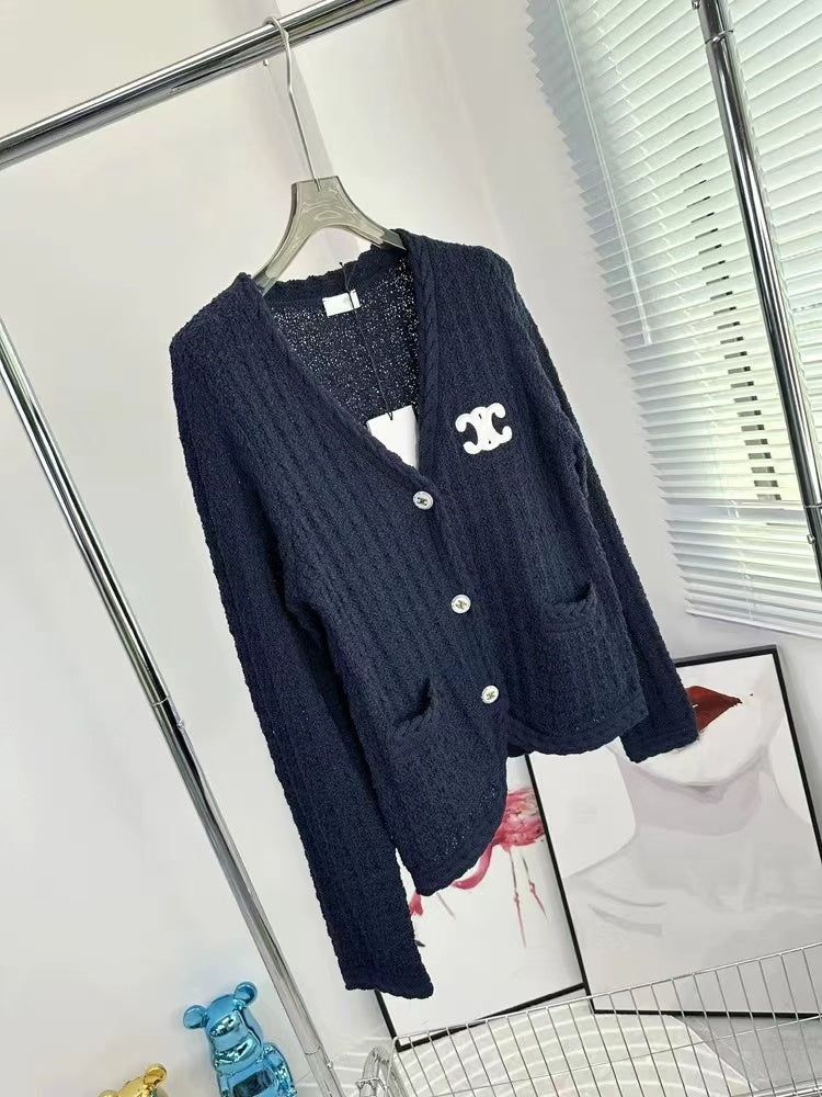 【Outer】3色展開ニットカーディカン W13245