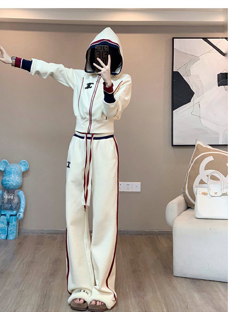 【Set】パーカー + パンツ2点セット T01208