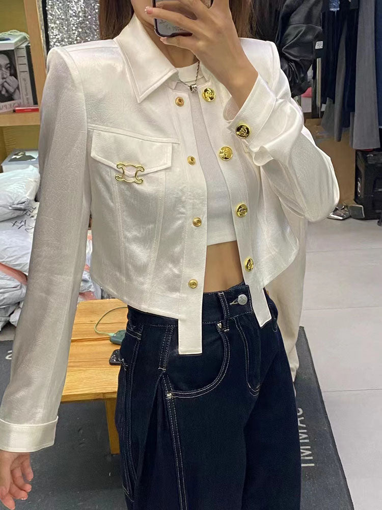 【Tops】高級感シャツ W13451