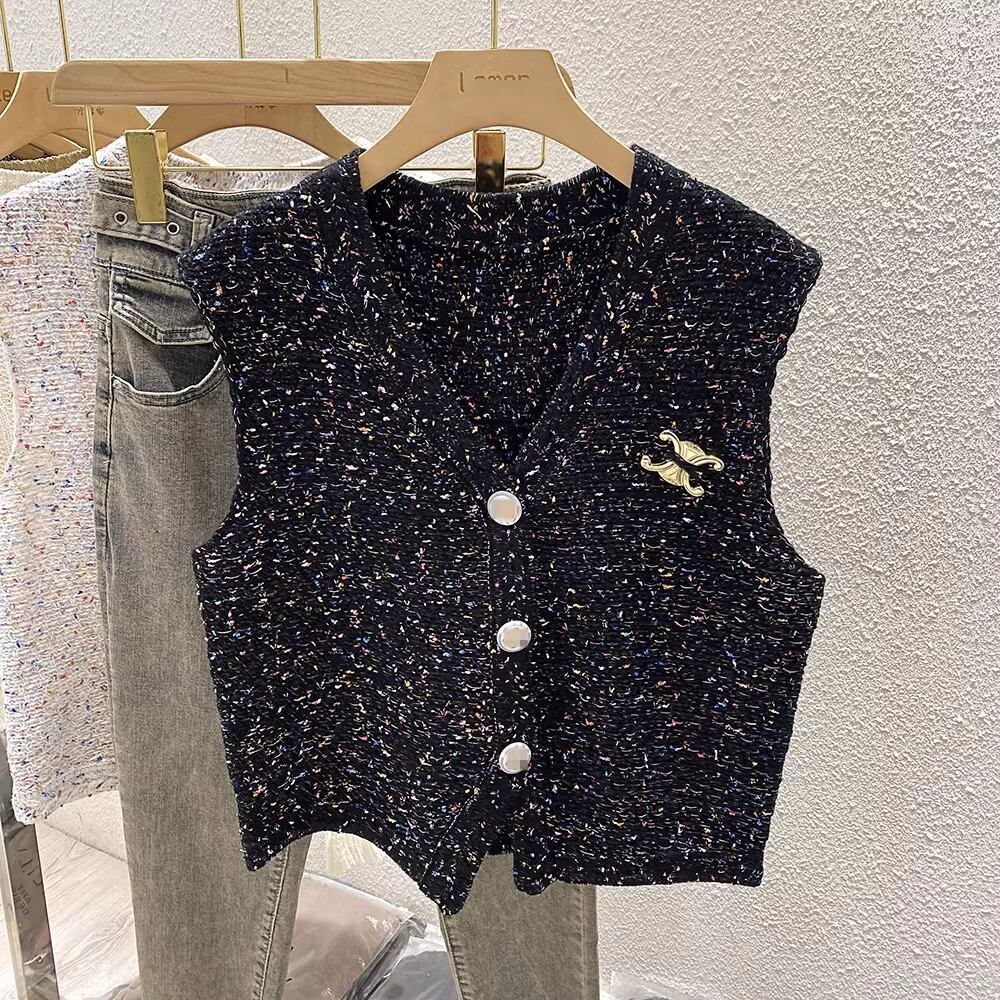 【tops】ニットVネックジレ M21869