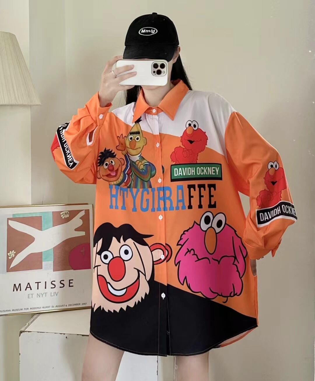 【tops】カートゥーンシャツトップス M21373