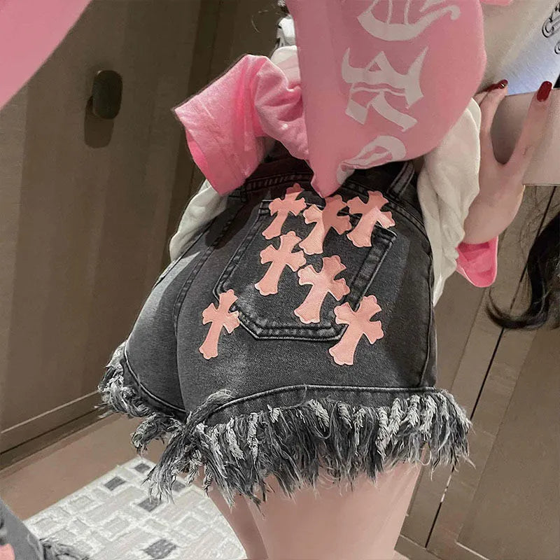 【Bottoms】タッセルショートパンツ W12436