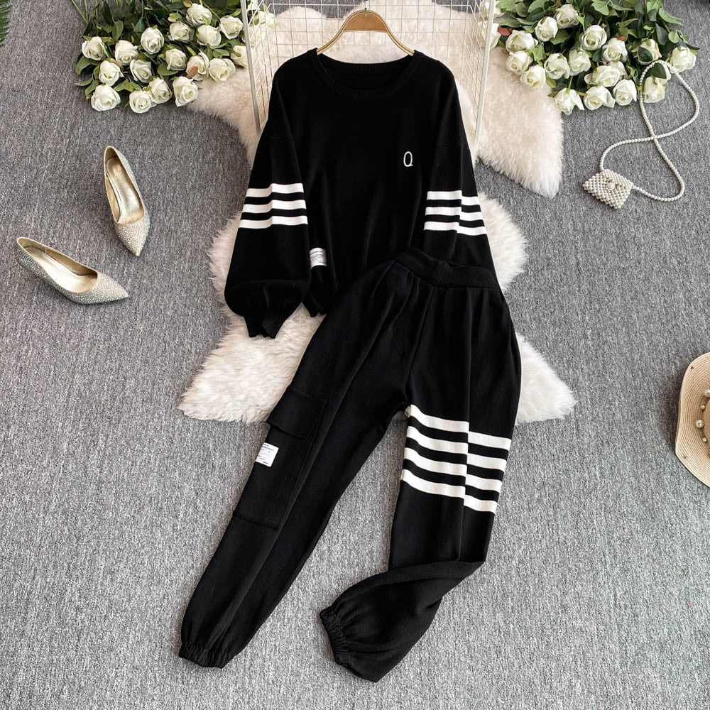 【Set】2点セット ニット+ パンツ W13670