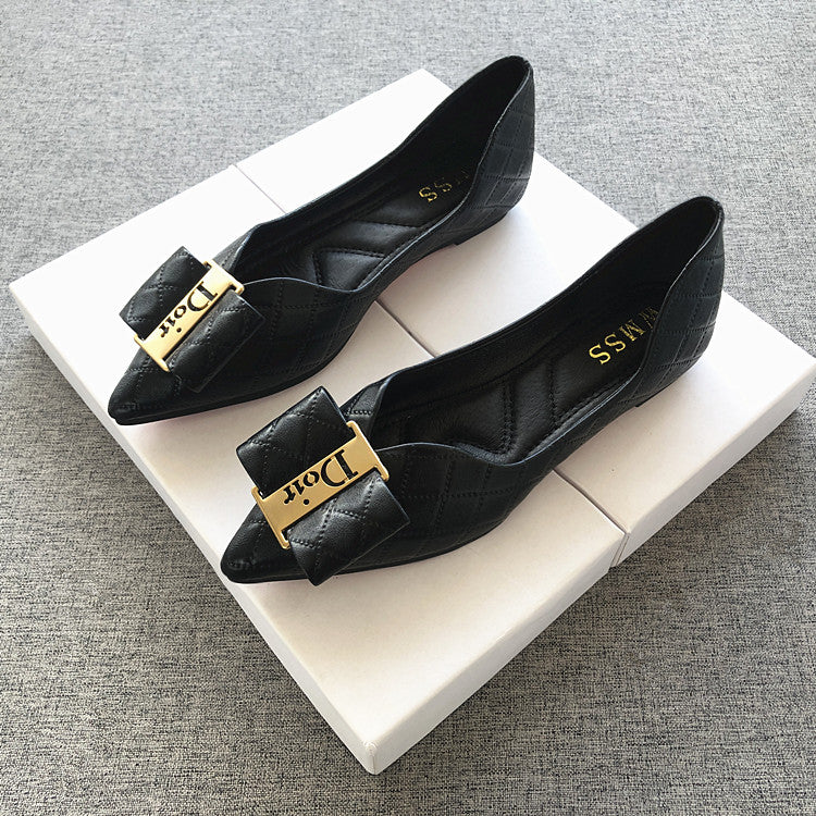 【Shoes】歩くやすいフラットシューズ W13627
