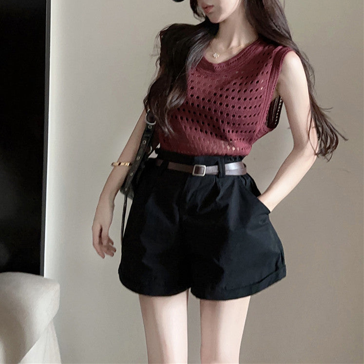 【Set】タンクトップ+ショートパンツセット W11821