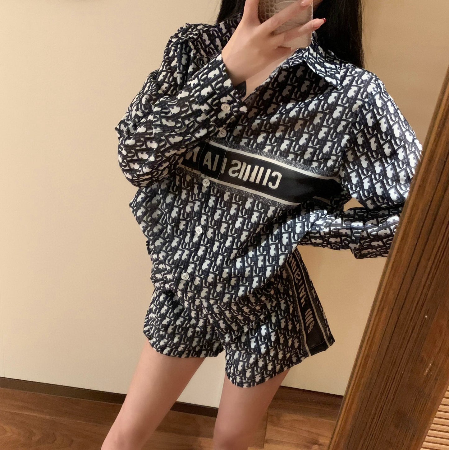 【Set】2点セット シャツ + パンツ W12251