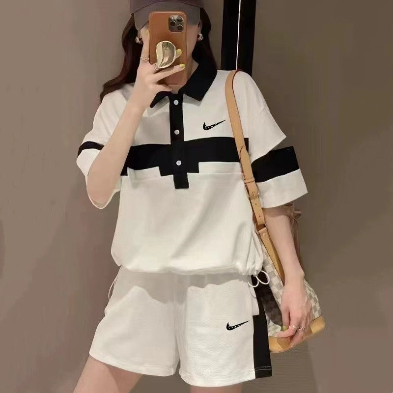 【Set】セットアップ Tシャツ + パンツ W12297