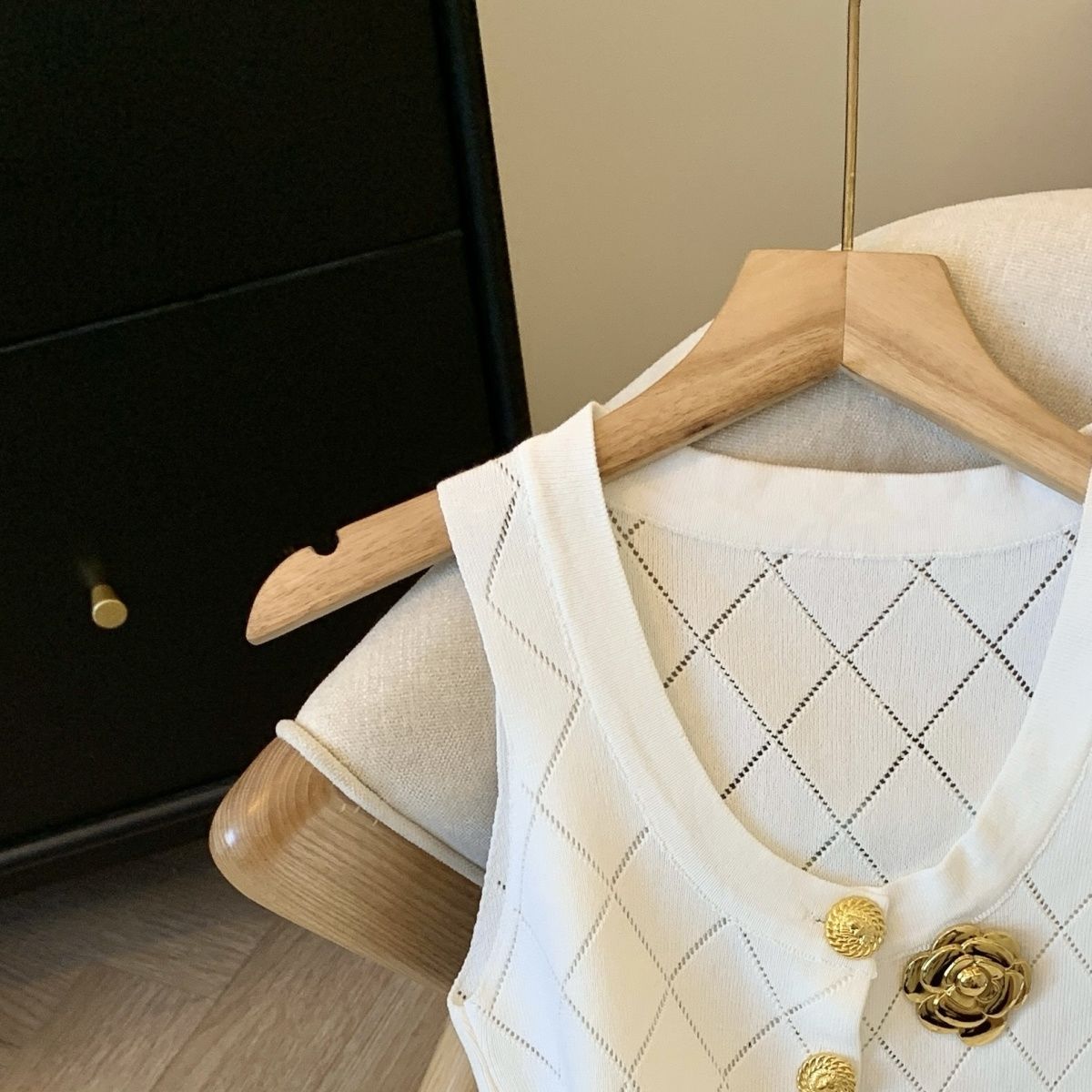 【Tops】高級感ニットタンクトップ W13744