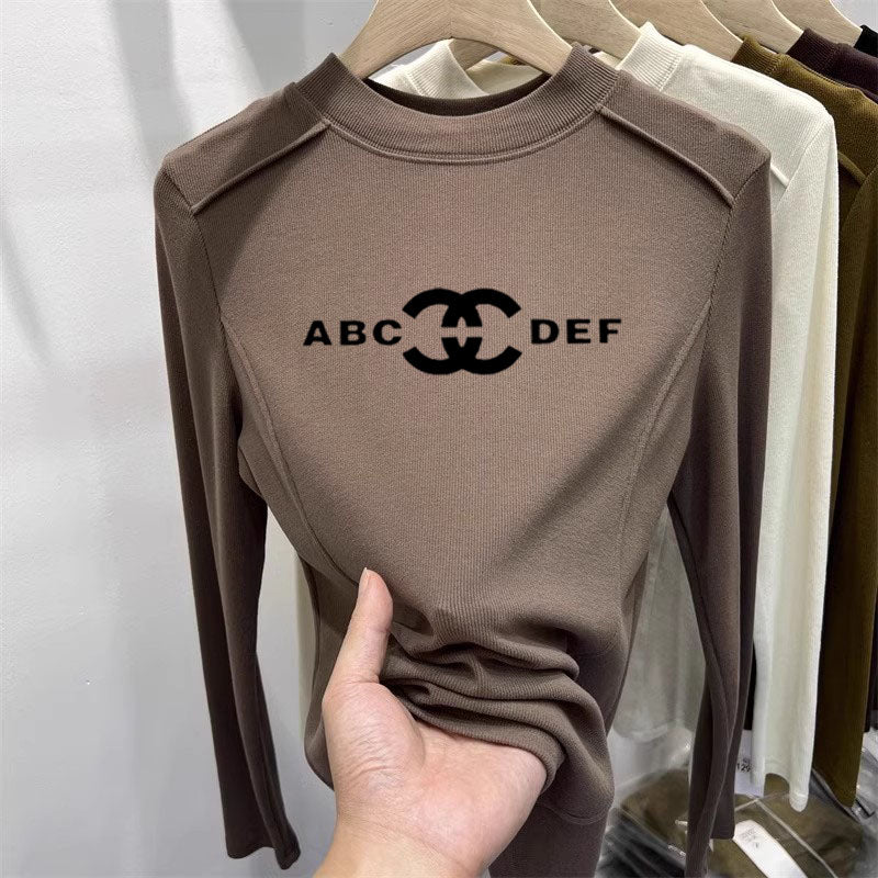 【Tops】3色展開長袖Tシャツ W13634