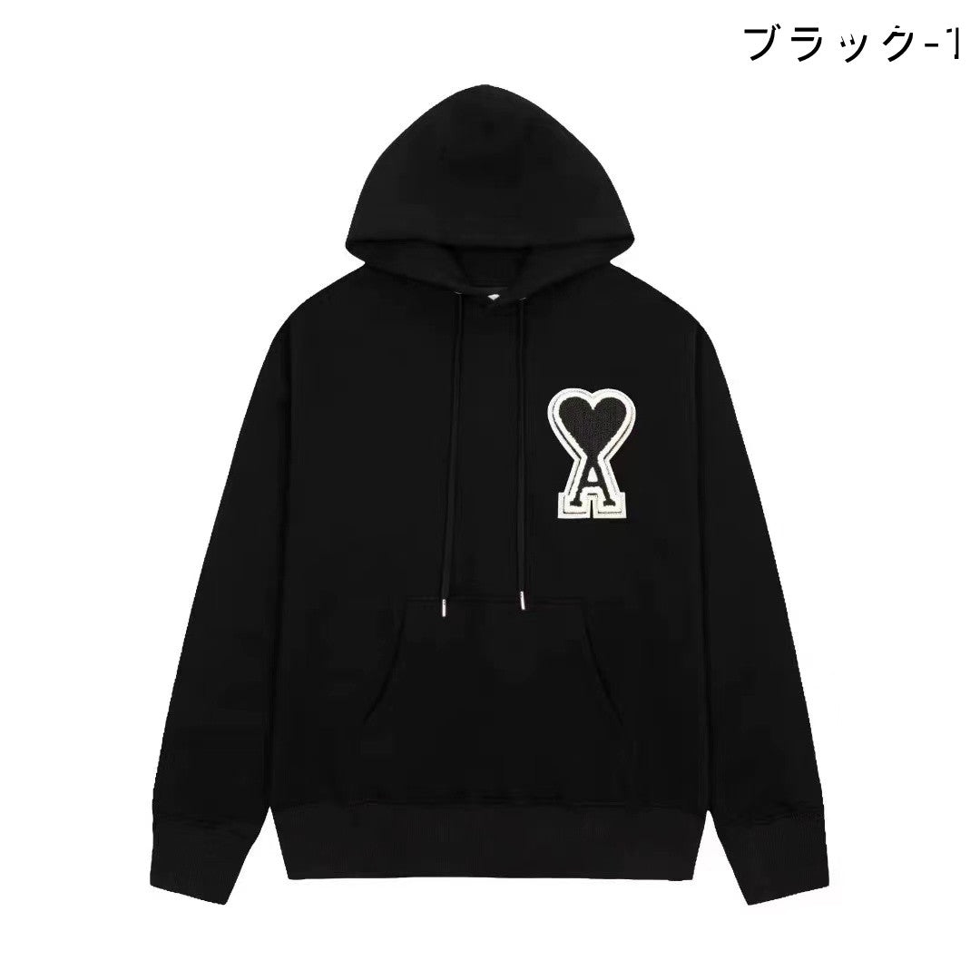 【Tops】6色展開カジュアルフーディー W13561
