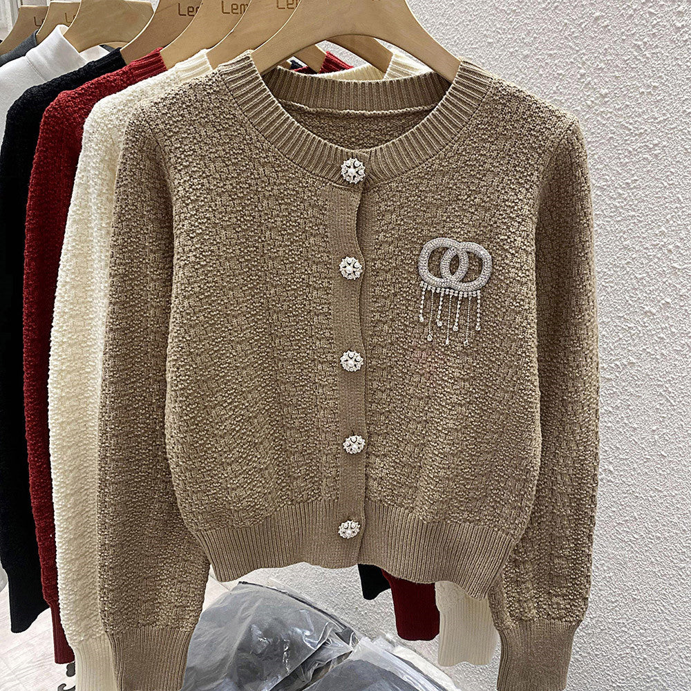 【Outer】ニットカーディガン W13430