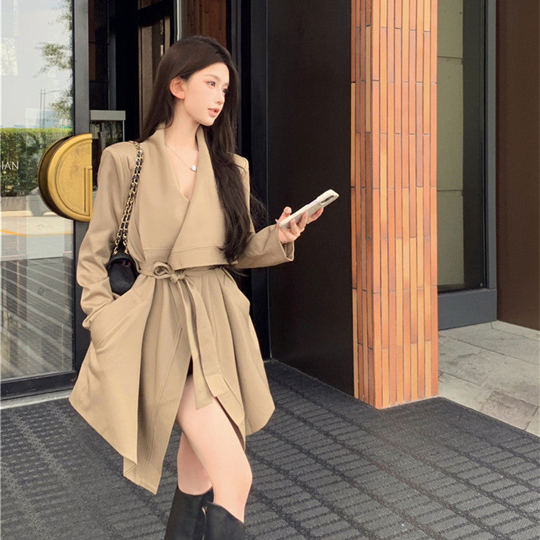 【Outer】イレギュラートレンチコート W13543