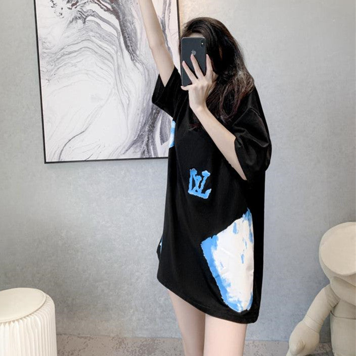 【Tops】プリントTシャツ W12396