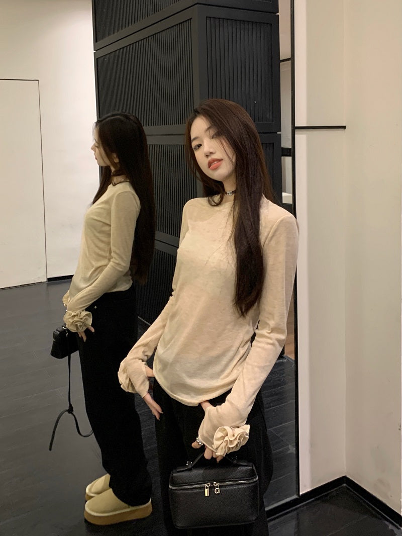 【Tops】薄いTシャツ W13416