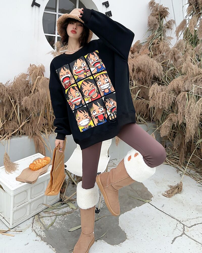 【tops】プリントスウェット M21450