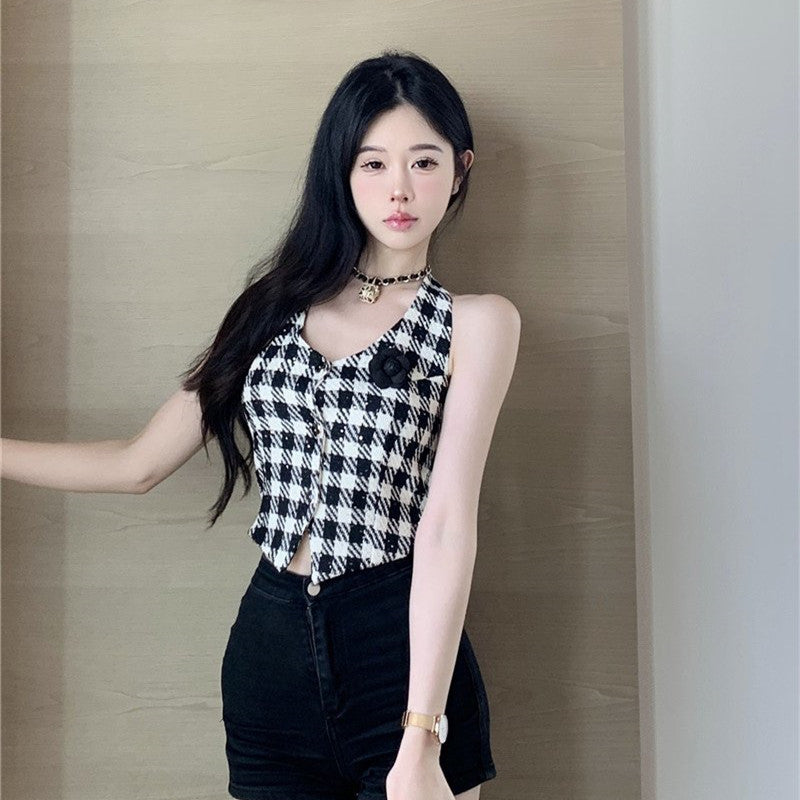 【Tops】ツイードタンクトップ W13743