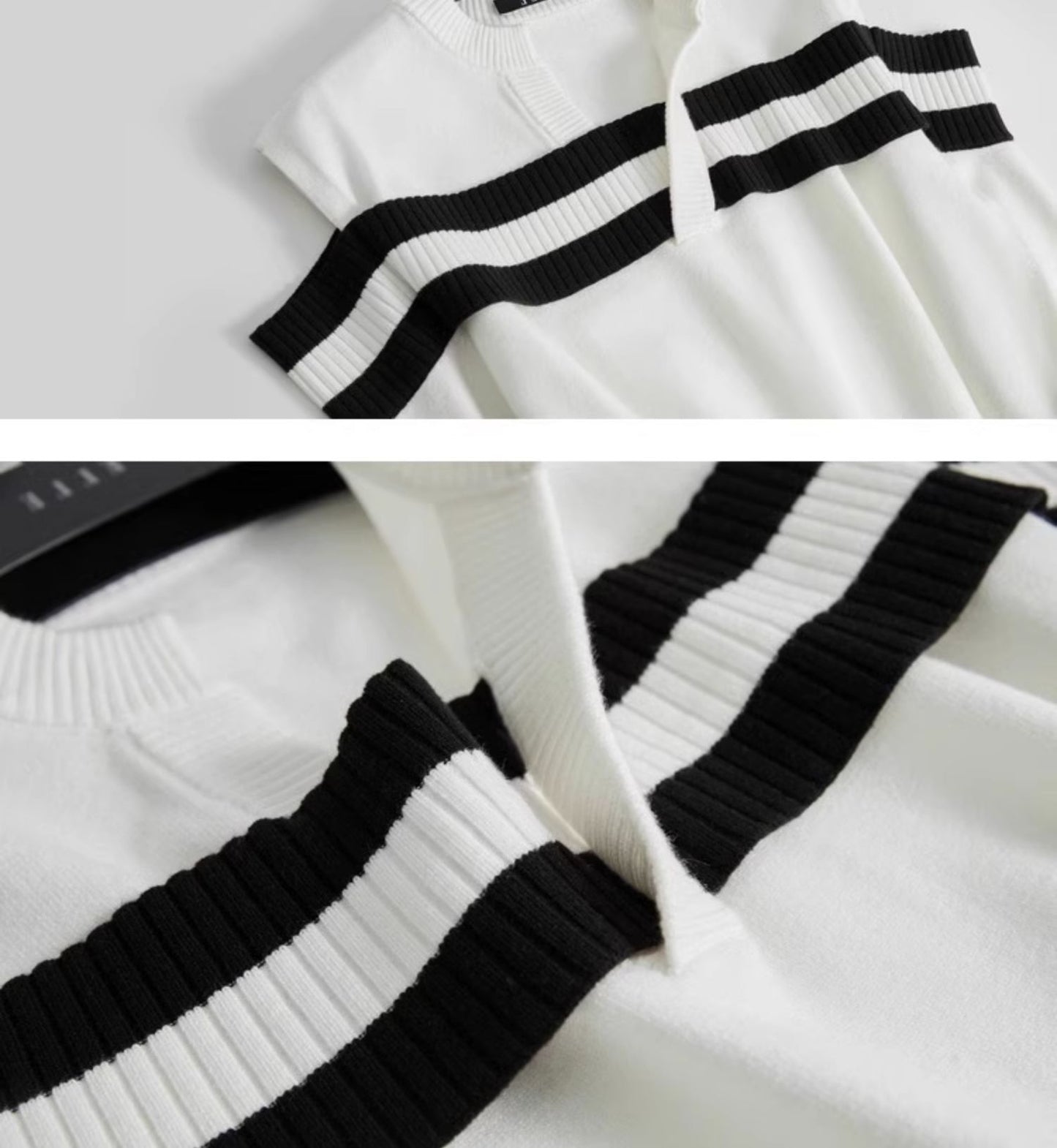 【Tops】シンプル肩見せニット W13969