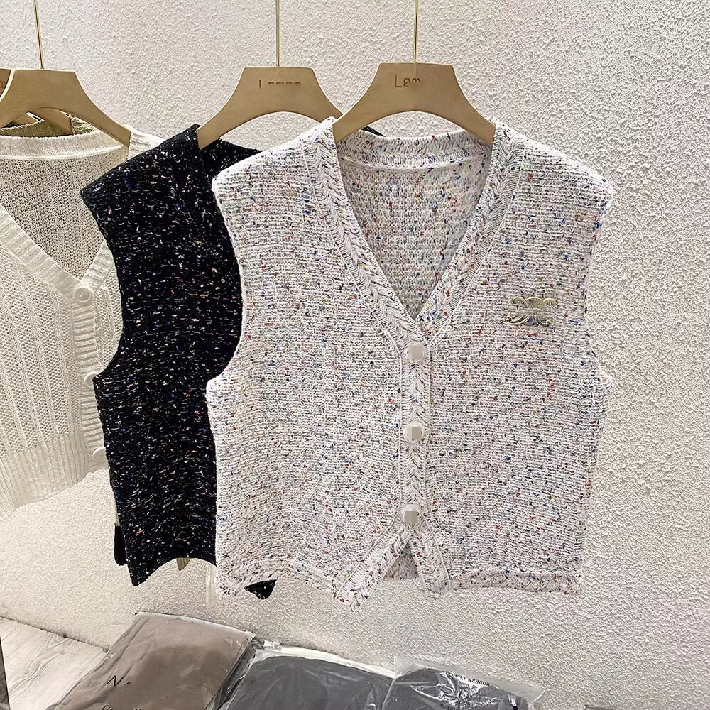 【tops】ニットVネックジレ M21869