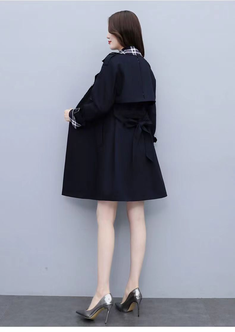 【Outer】配色トレンチコート W13553