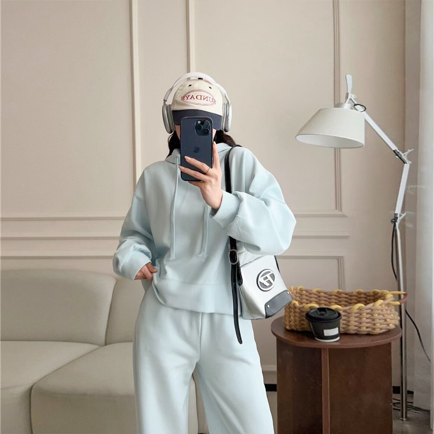 【set】パーカー×カジュアルパンツセット Z6693