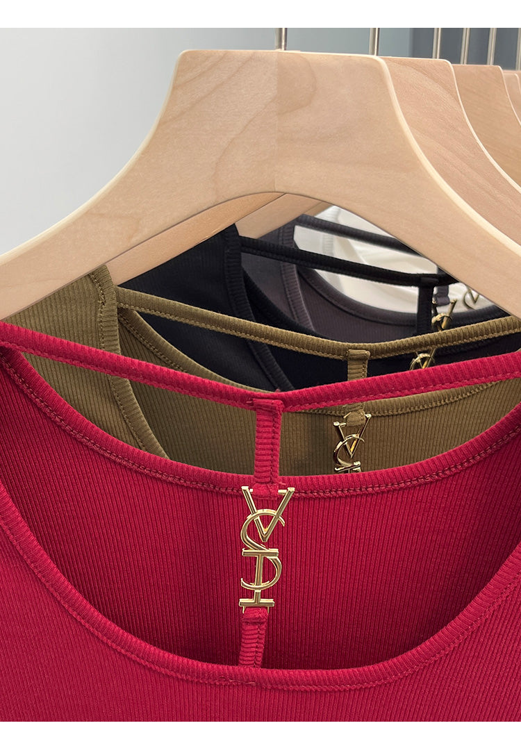 【Tops】透かし彫りTシャツ W14297