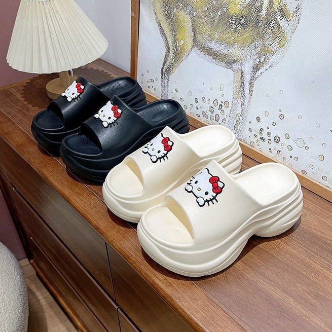 【Shoes】キャラクター美脚厚底スリッパ T01592