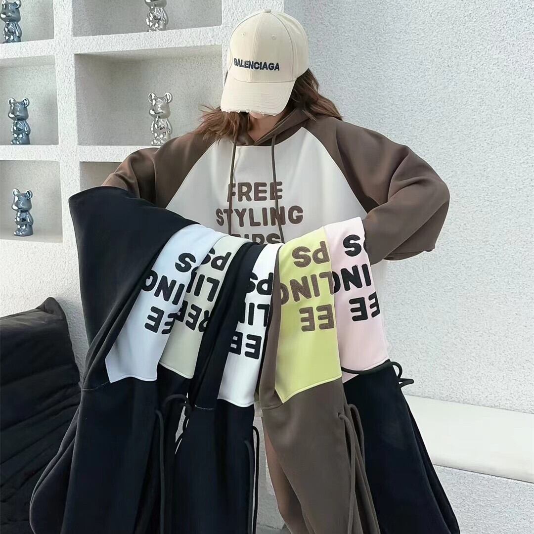 【tops】切り替えロゴフーディー W10541