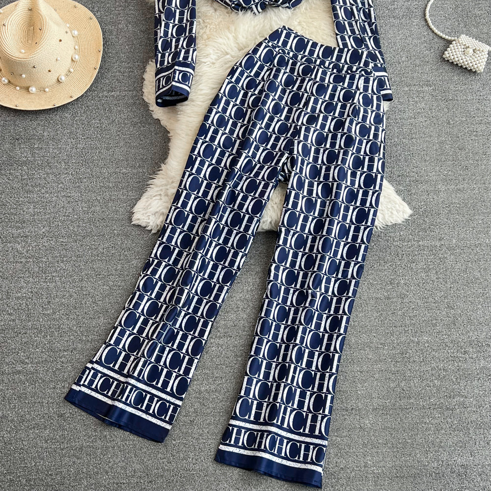 【Set】2点セット シャツ + パンツ W13671