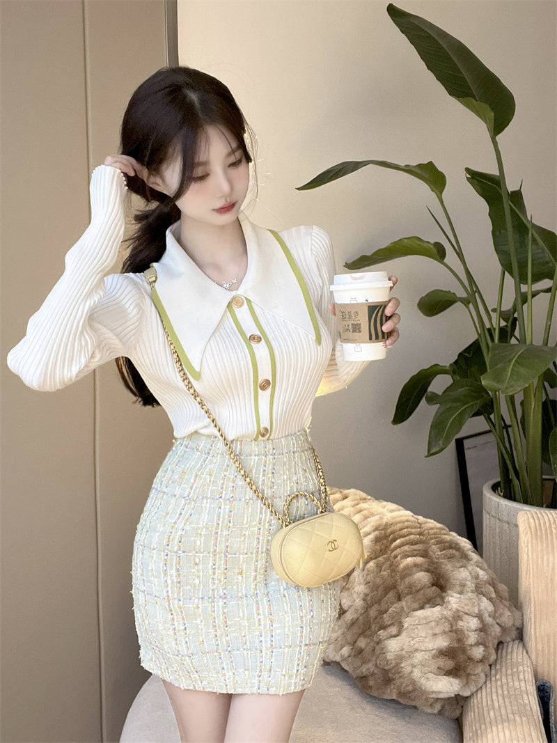 【Tops】シンプルニット W13600