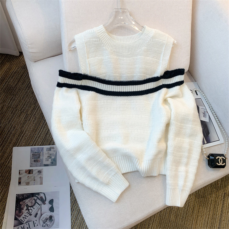 【Tops】肩見せニット W13968