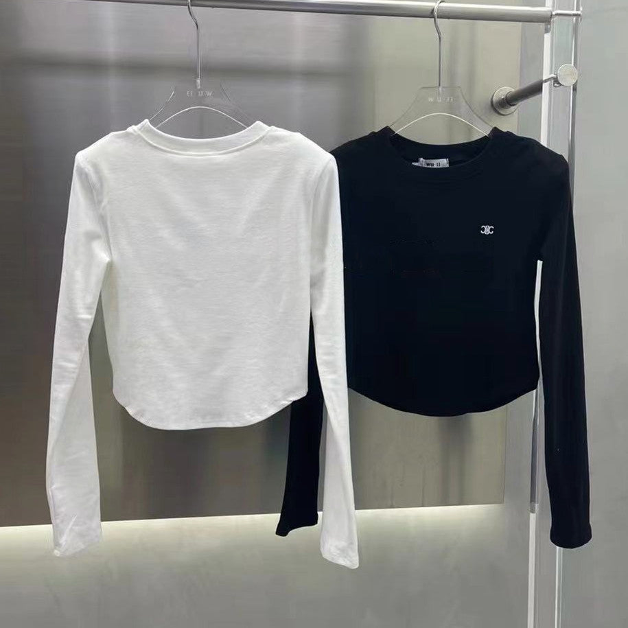 【Tops】2色選択可シンプルTシャツ W13309