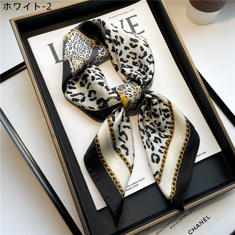 【雑貨】プリントスカーフ W13590