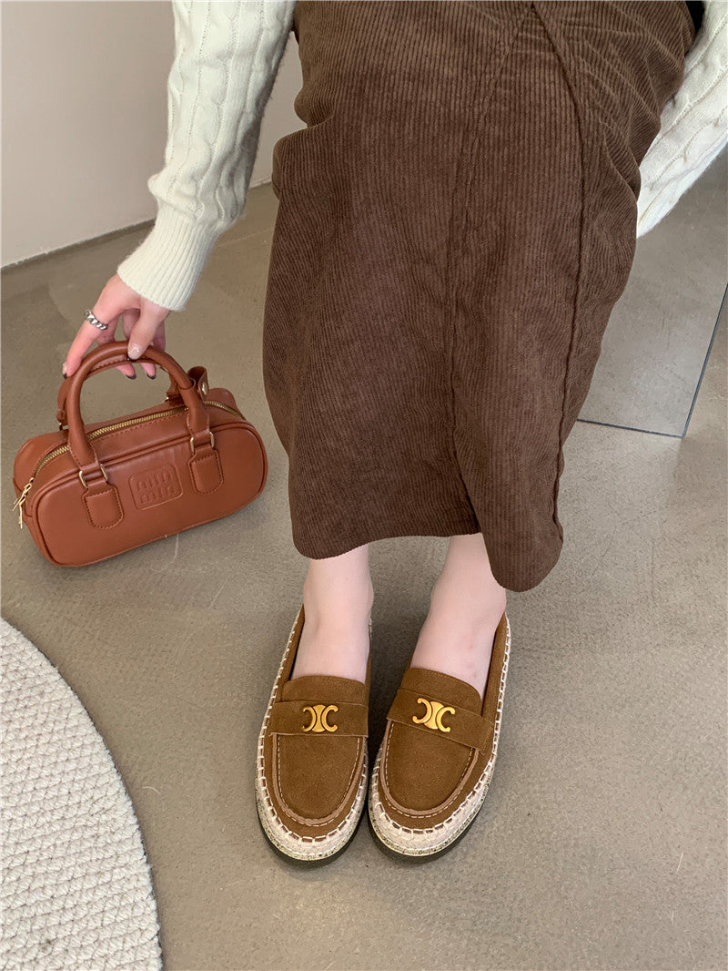【Shoes】歩いやすいフラットシューズ W13352