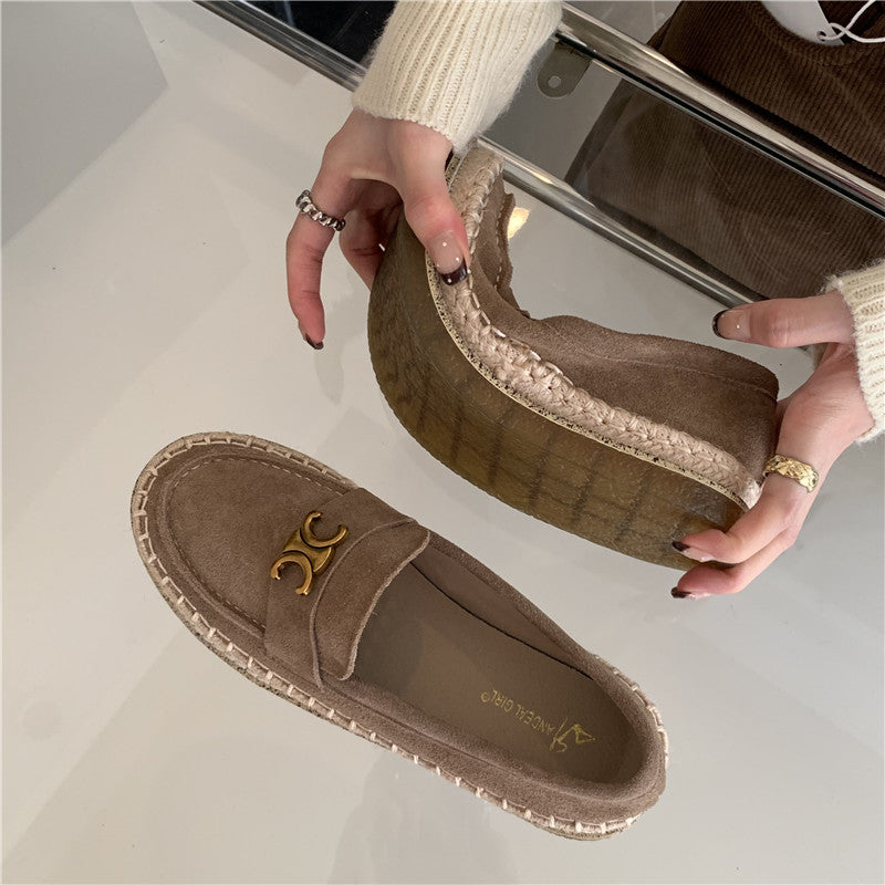 【Shoes】歩いやすいフラットシューズ W13352