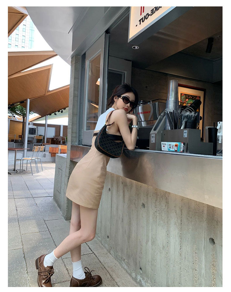 【Dress】ノースリーブデートワンピース W12629