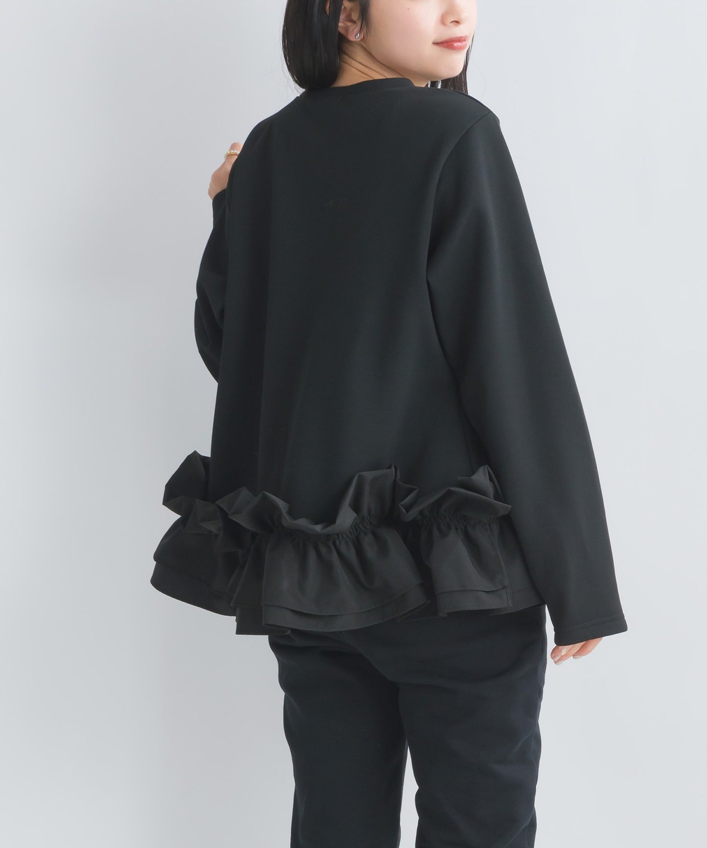 【Tops】フリルプルオーバー W14185